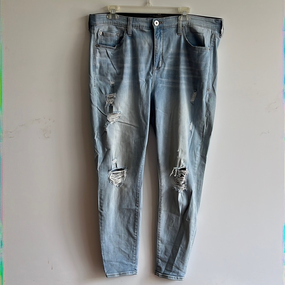 TORRID size 20R light wash denim skinny premium stretch jeans